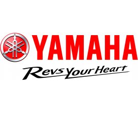 Yamaha Logo with text Yamaha Revs Your Heart